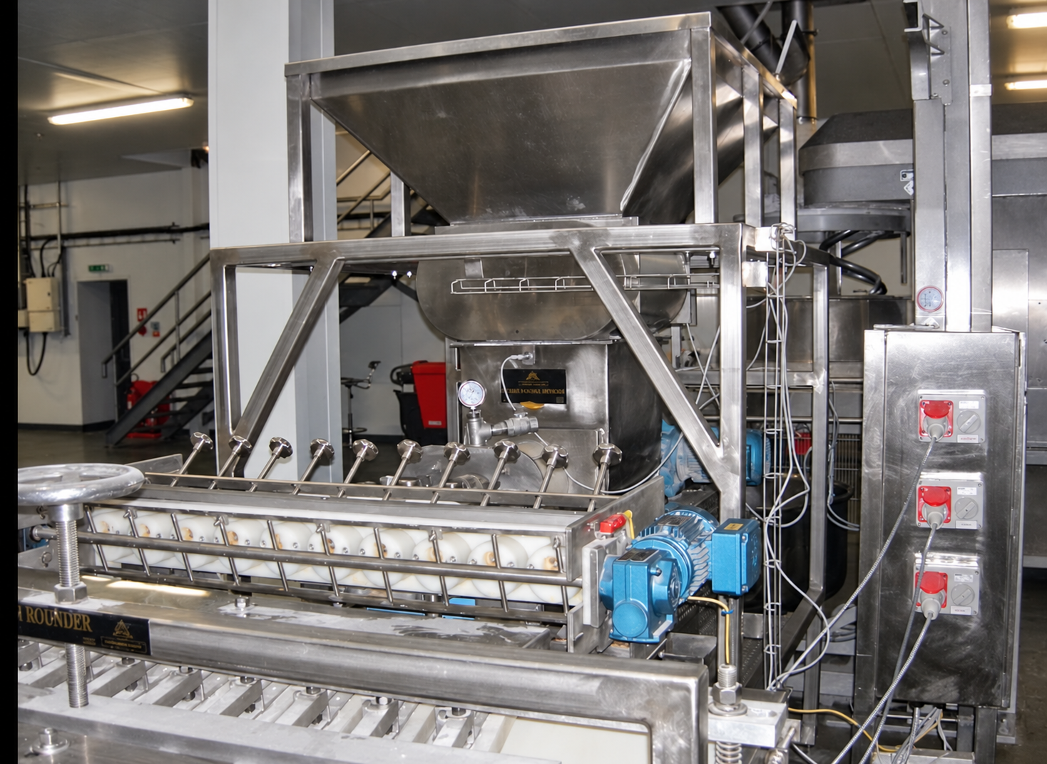 Ayash Extrusion Divider Rounder with Dough Chunker